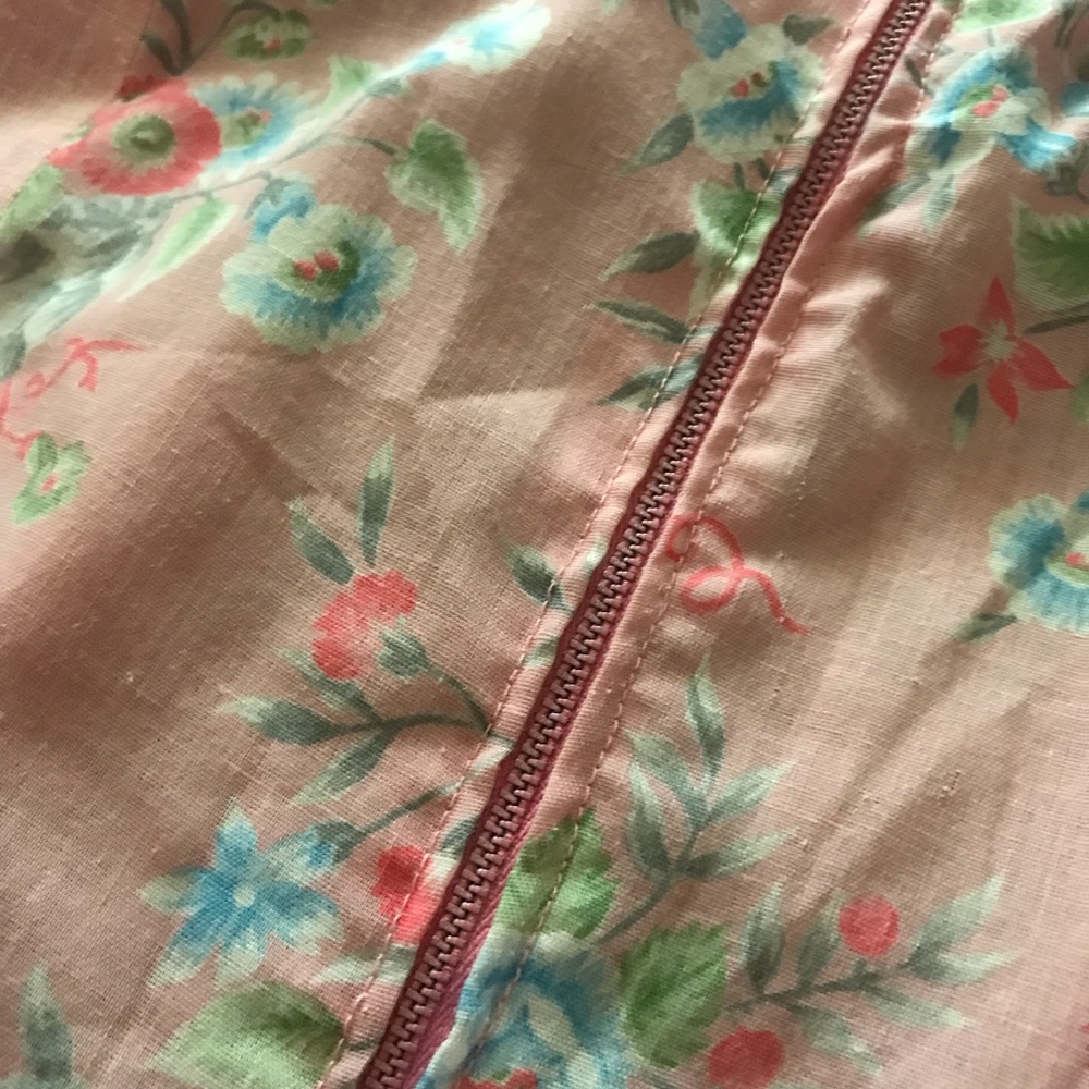 Vintage Pink Floral Maxi Dress - Picture 7 of 8